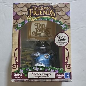 Ganz Tail Towns Friends SOCCER PLAYER Collectible Figurine